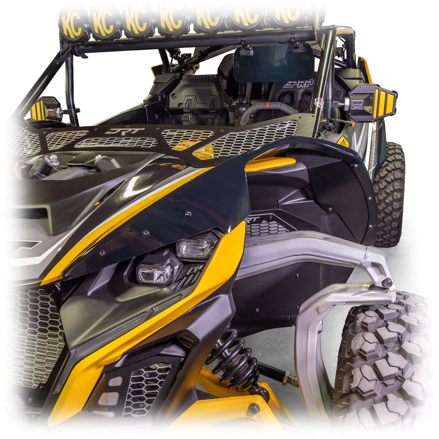 DRT Can-Am Maverick R ABS Front Fender Kit, Mud Protection