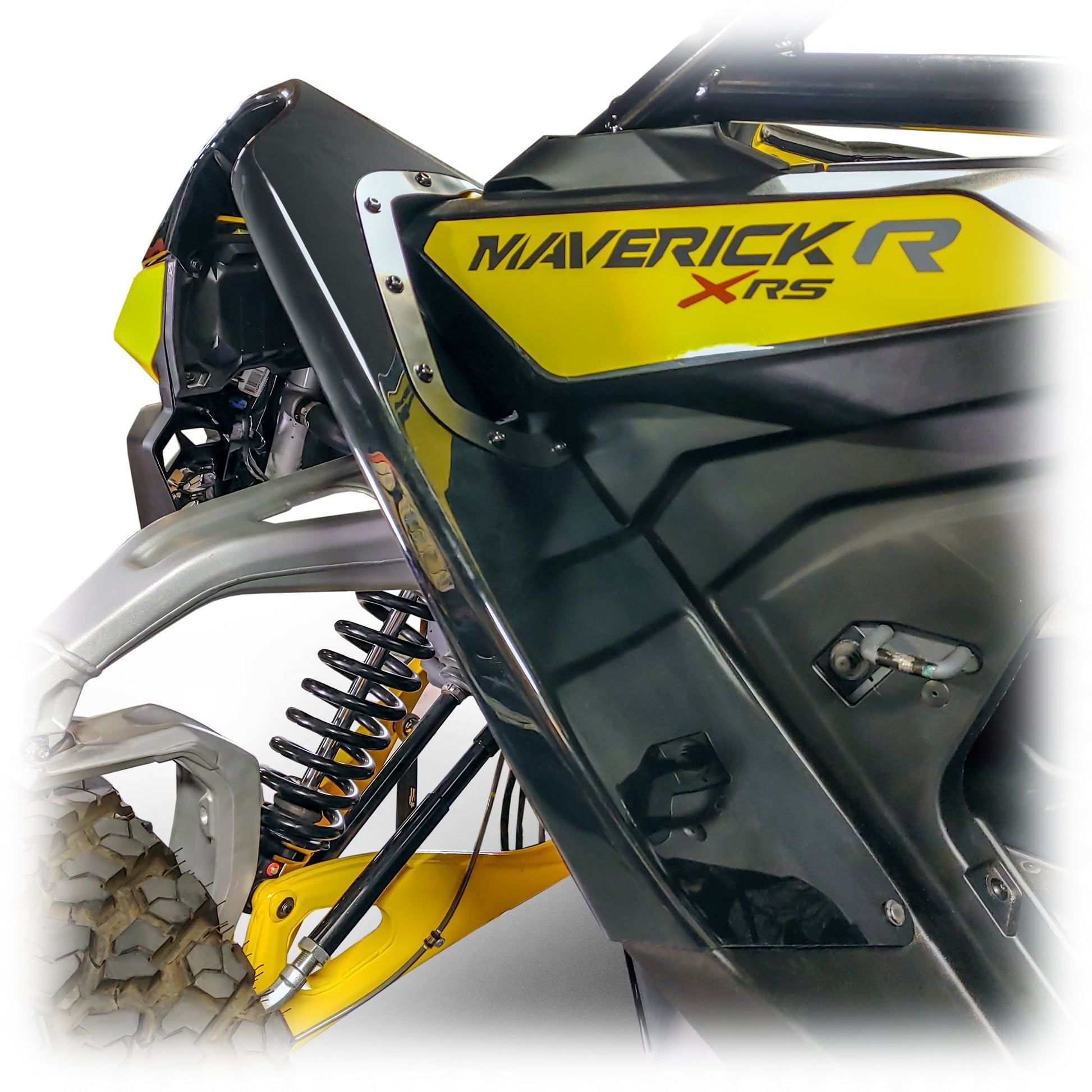 DRT Can-Am Maverick R ABS Front Fender Kit, Mud Protection