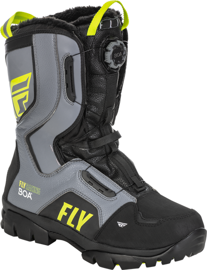 FLY RACING MARKER BOA BOOT BLACK/GREY/HI-VIS