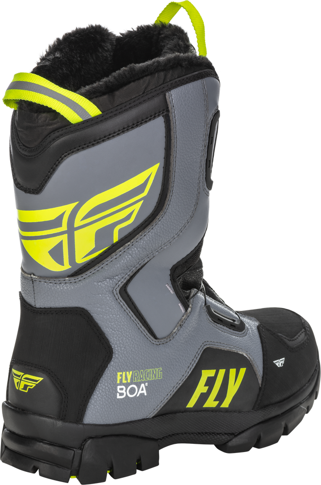 FLY RACING MARKER BOA BOOT BLACK/GREY/HI-VIS