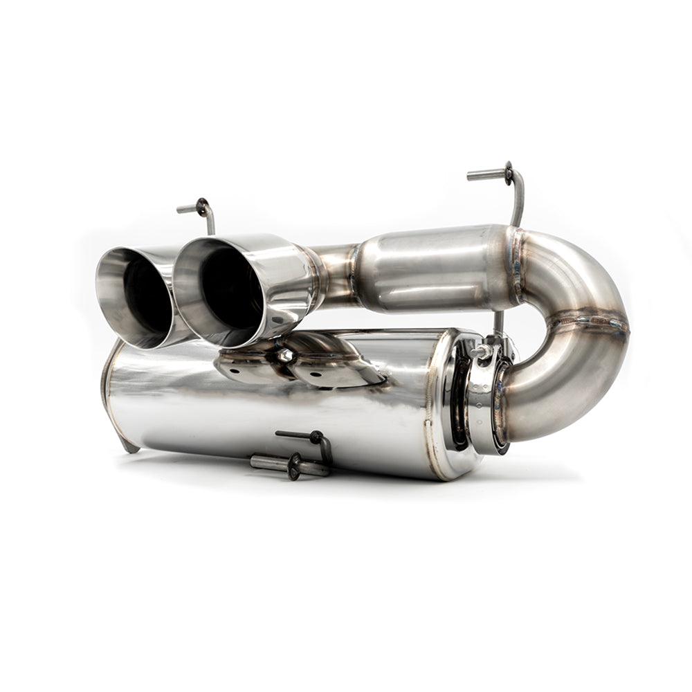 RZR PRO-R CENTER EXIT SLIP ON EXHAUST W/ DUAL 3.0'' TIP