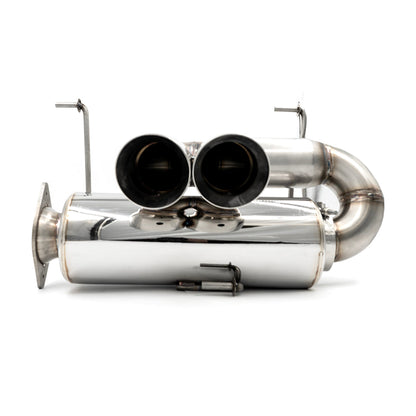 RZR PRO-R CENTER EXIT SLIP ON EXHAUST W/ DUAL 3.0'' TIP
