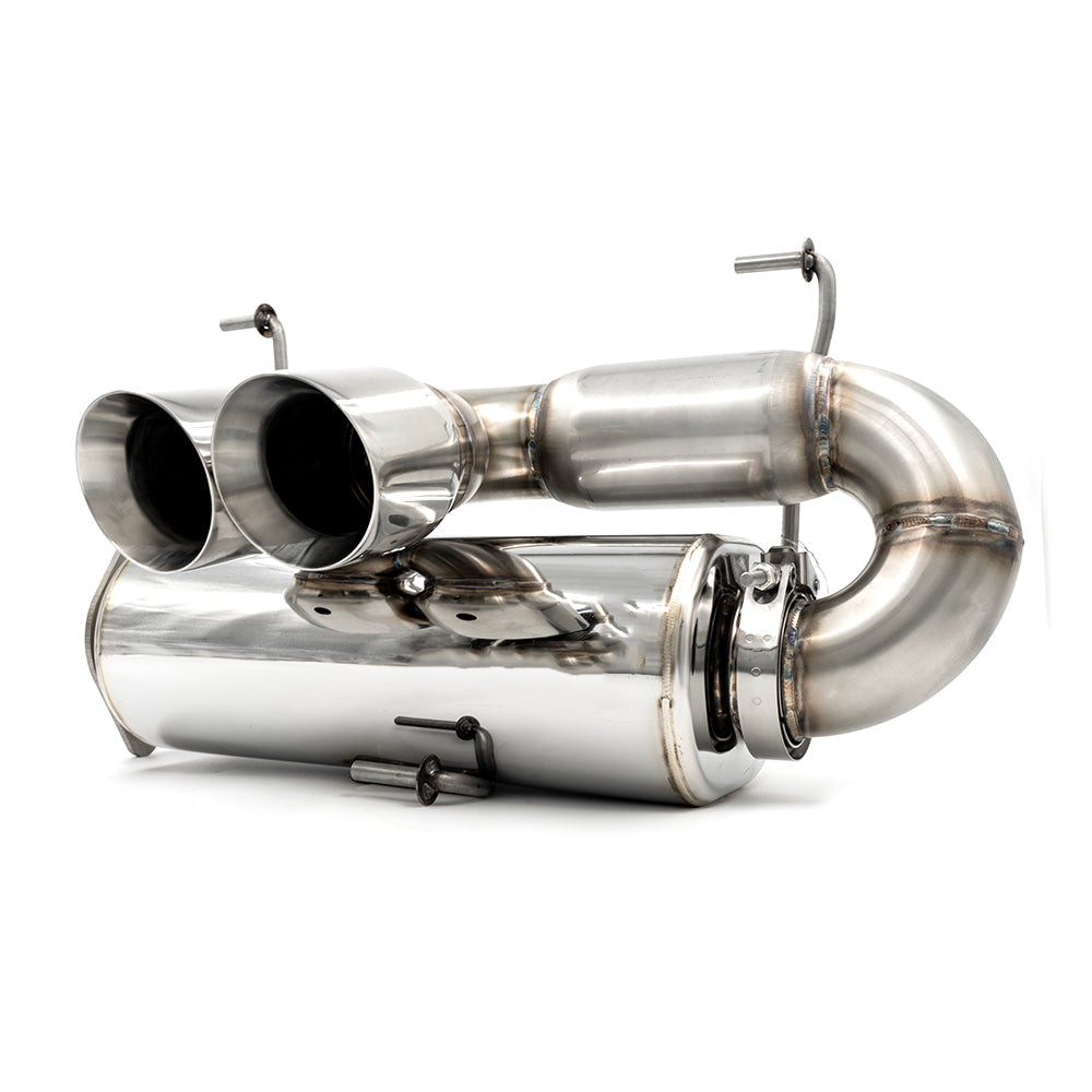 RZR PRO-R CENTER EXIT SLIP ON EXHAUST W/ DUAL 3.0'' TIP